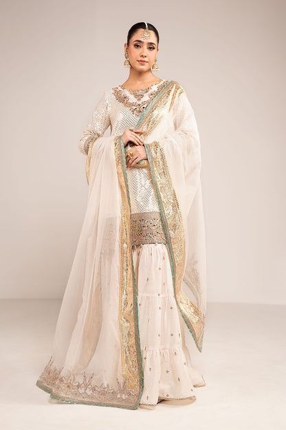 Maria B | Eid Collection Formals 26 | 3 Piece Embroidered Chiffon Suit