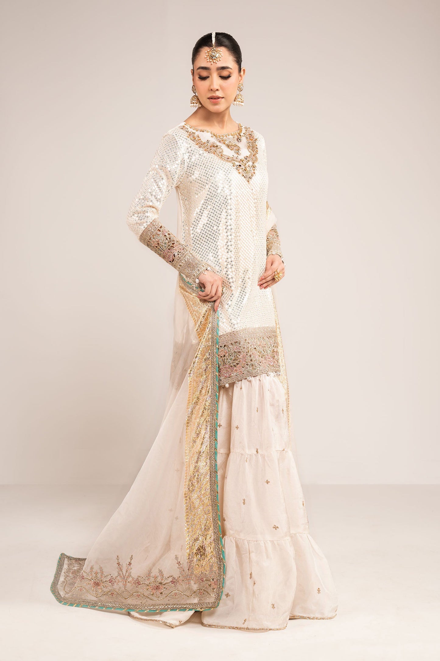 Maria B | Eid Collection 26 | 3 Piece Embroidered Chiffon Suit