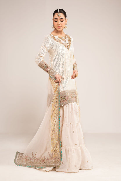 Maria B | Eid Collection Formals 26 | 3 Piece Embroidered Chiffon Suit