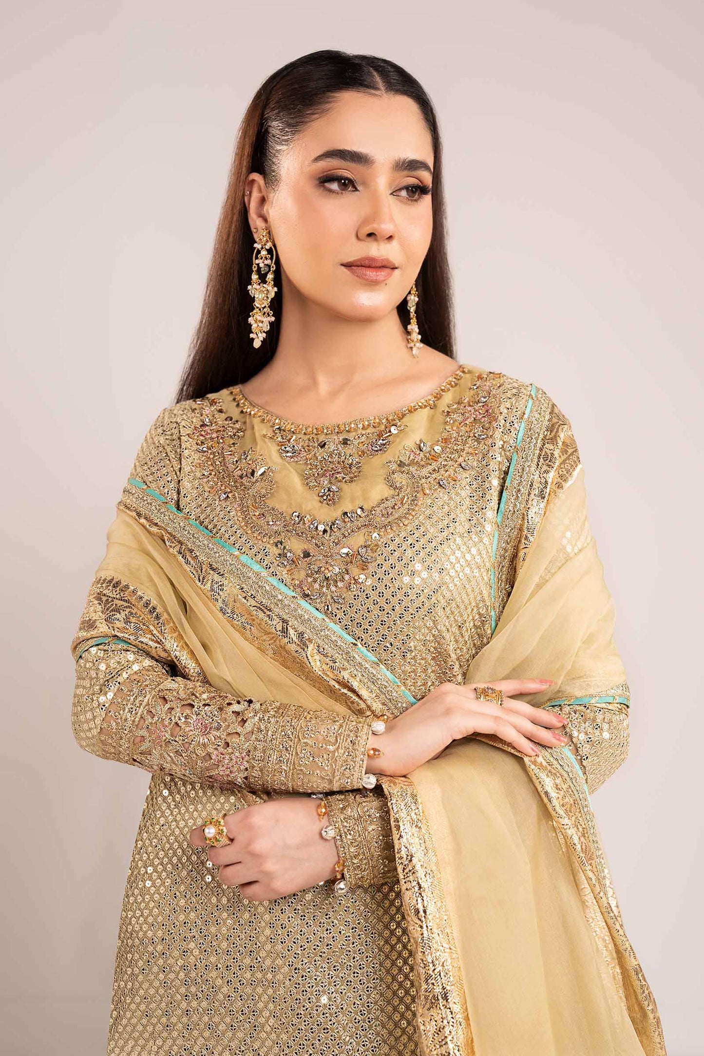 Maria B | Eid Collection 26 | 3 Piece Embroidered Chiffon Suit