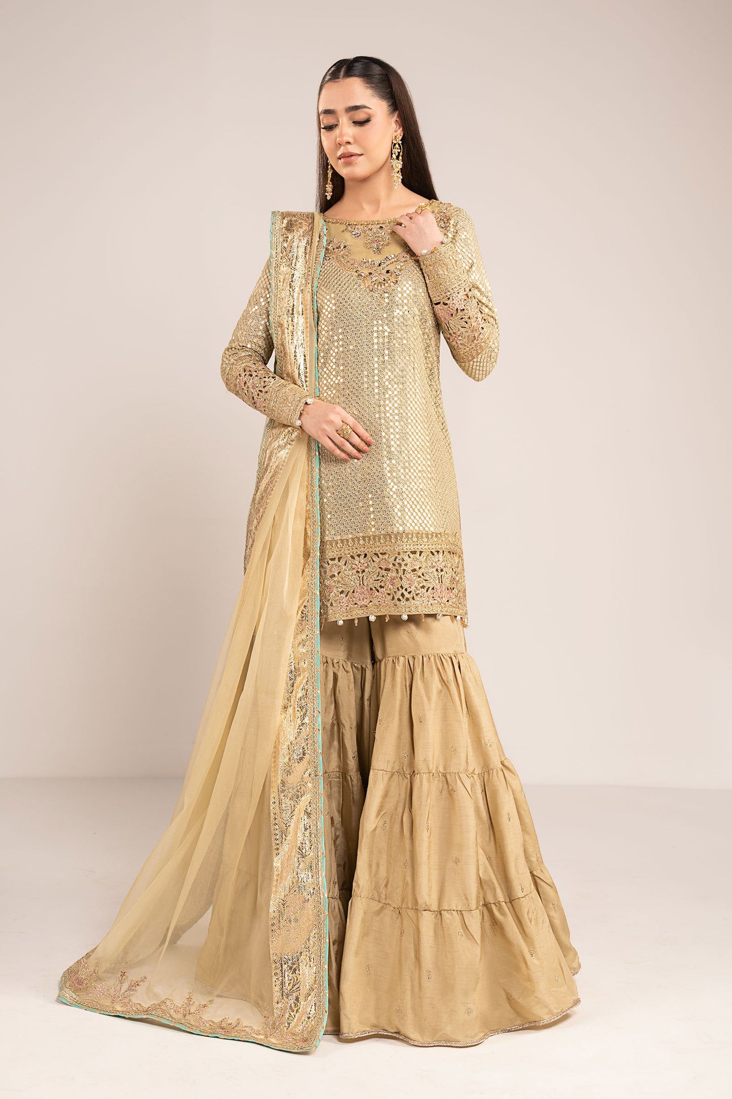 Maria B | Eid Collection 26 | 3 Piece Embroidered Chiffon Suit