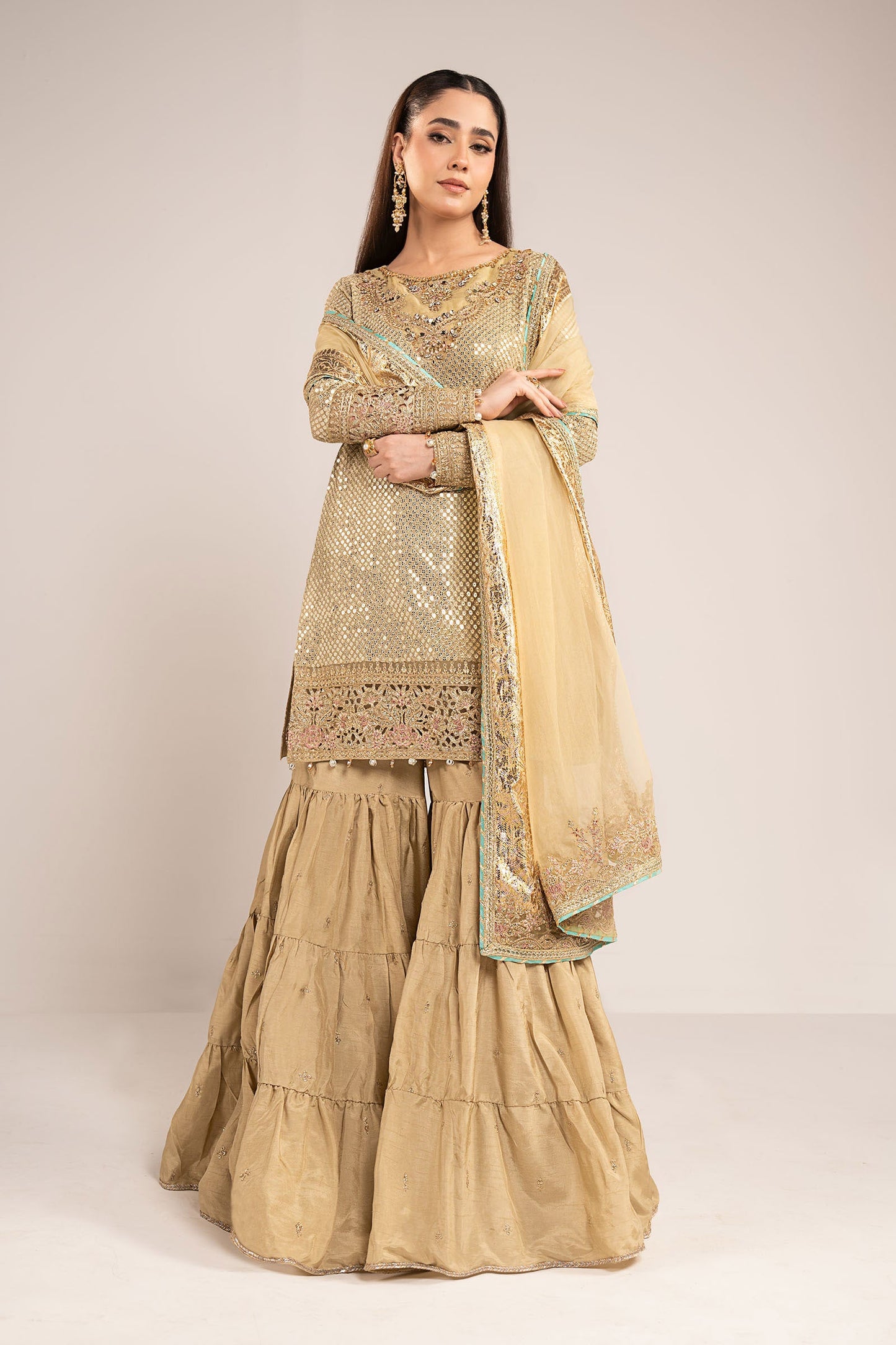 Maria B | Eid Collection 26 | 3 Piece Embroidered Chiffon Suit