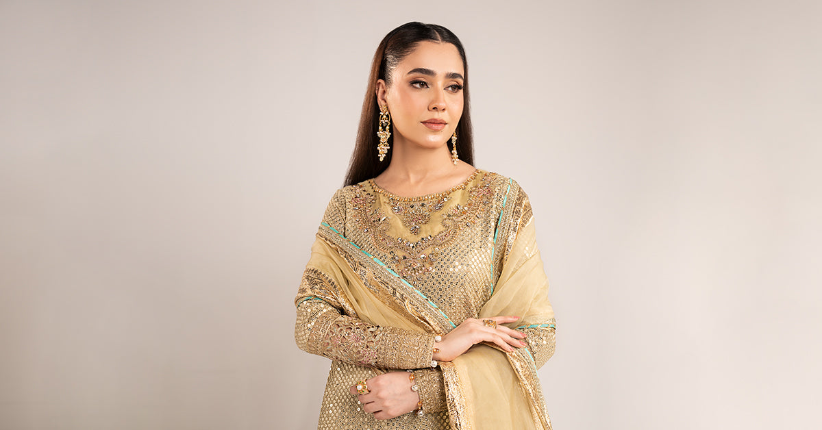 Maria B | Eid Collection 26 | 3 Piece Embroidered Chiffon Suit