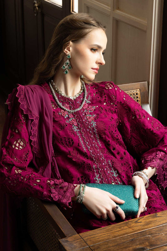 Maria B | Eid Collection 26 | 3 Piece Embroidered Raw Silk Suit