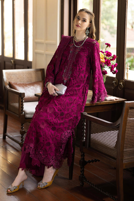 Maria B | Eid Collection 26 | 3 Piece Embroidered Raw Silk Suit