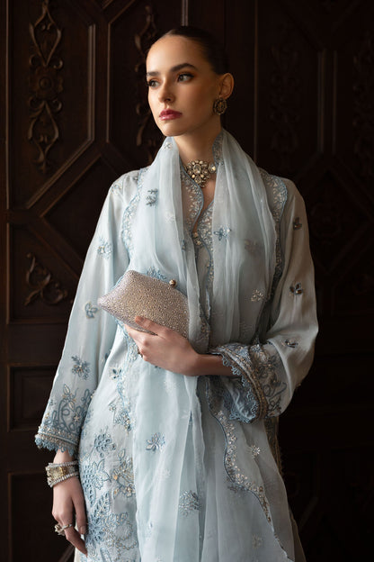 Maria B | Eid Collection Formals 26 | 3 Piece Embroidered Raw Silk Suit