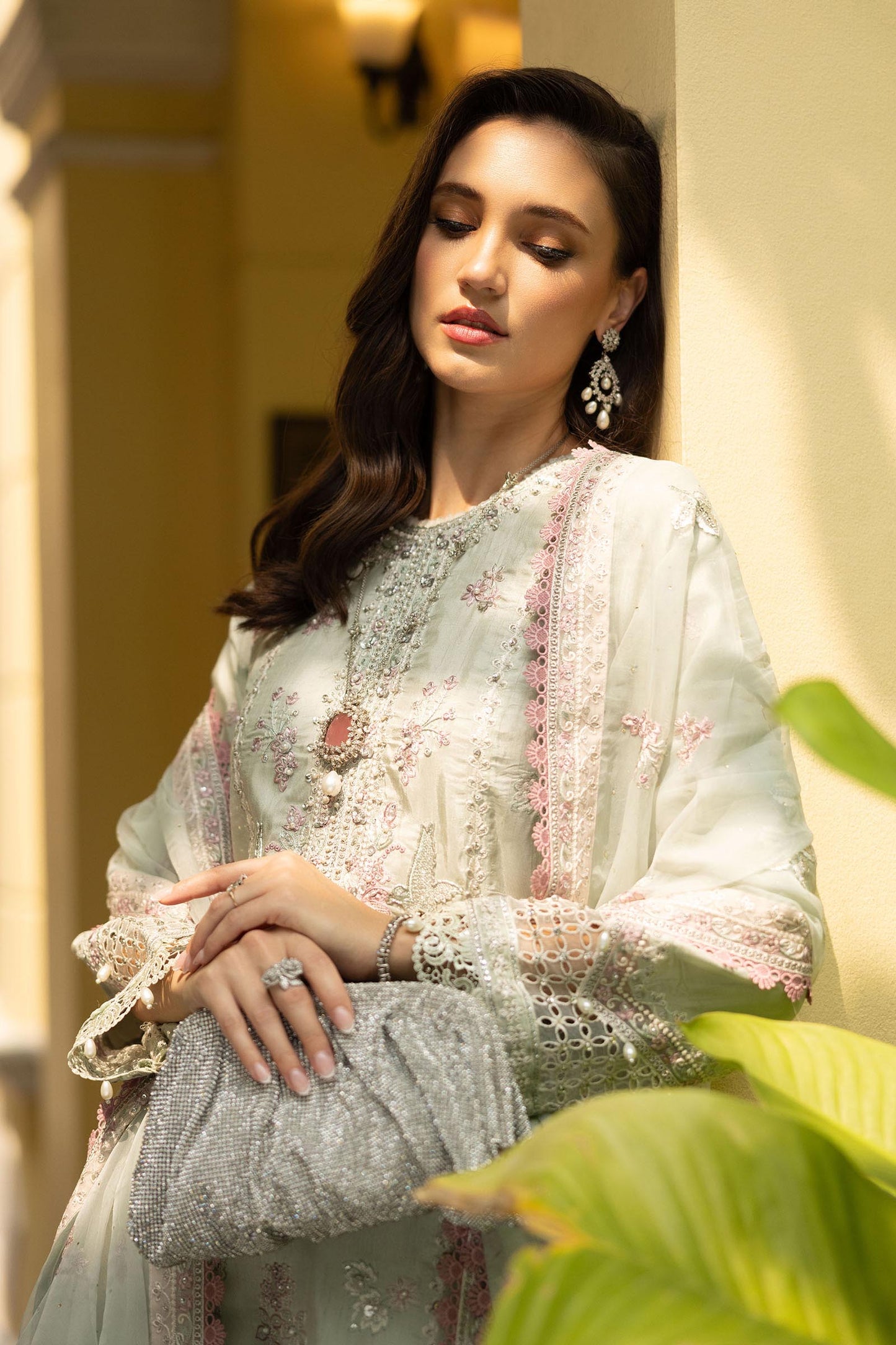 Maria B | Eid Collection 26 | 3 Piece Embroidered Raw Silk Suit