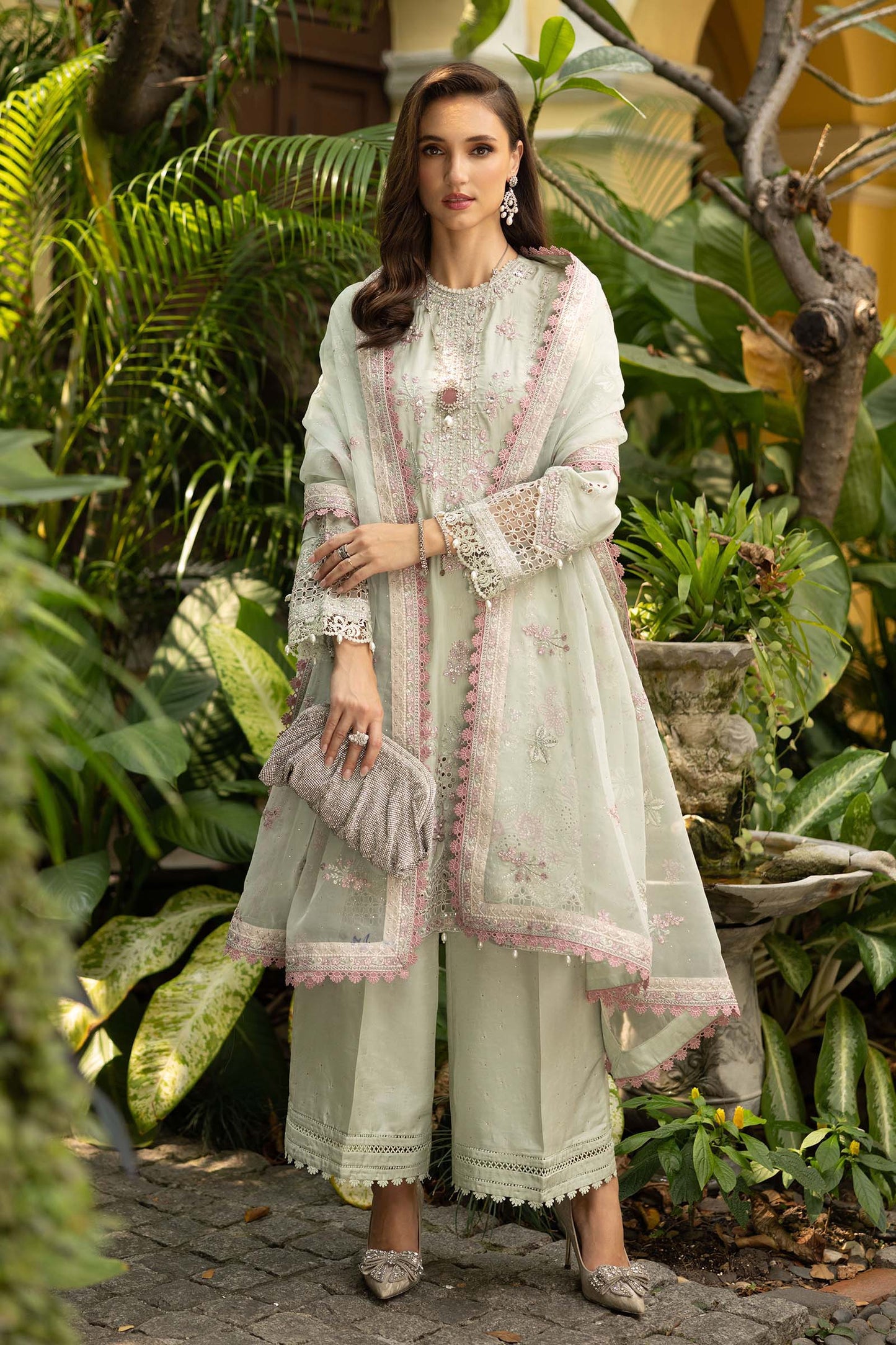 Maria B | Eid Collection 26 | 3 Piece Embroidered Raw Silk Suit