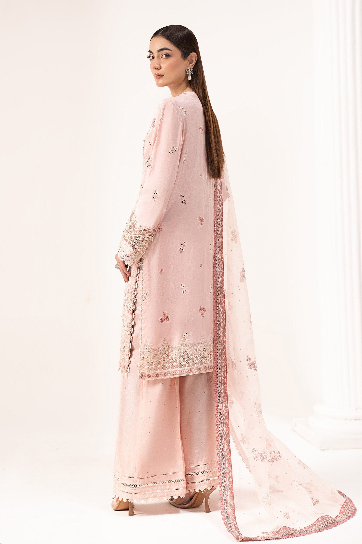 Maria B | Eid Collection 26 | 3 Piece Embroidered Raw Silk Suit