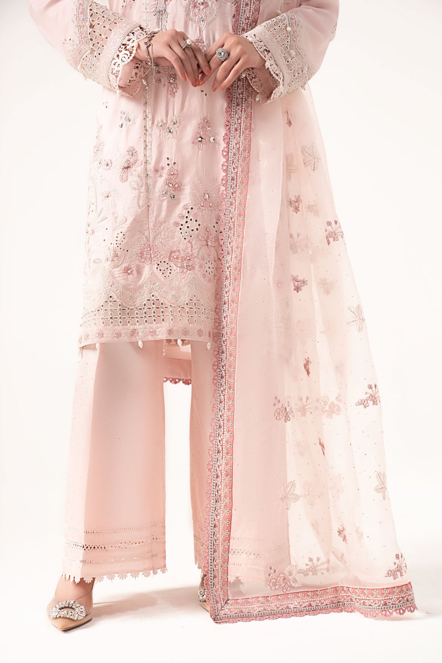 Maria B | Eid Collection 26 | 3 Piece Embroidered Raw Silk Suit