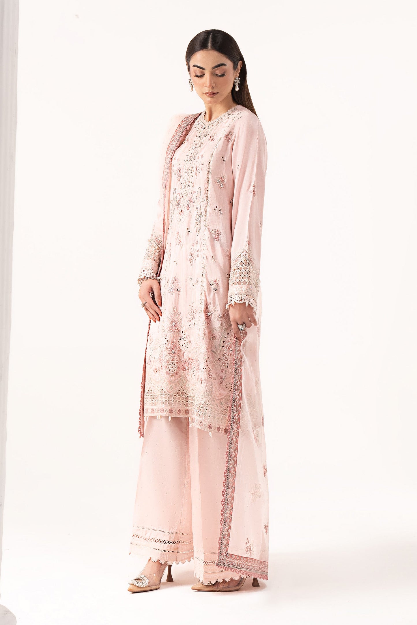 Maria B | Eid Collection 26 | 3 Piece Embroidered Raw Silk Suit
