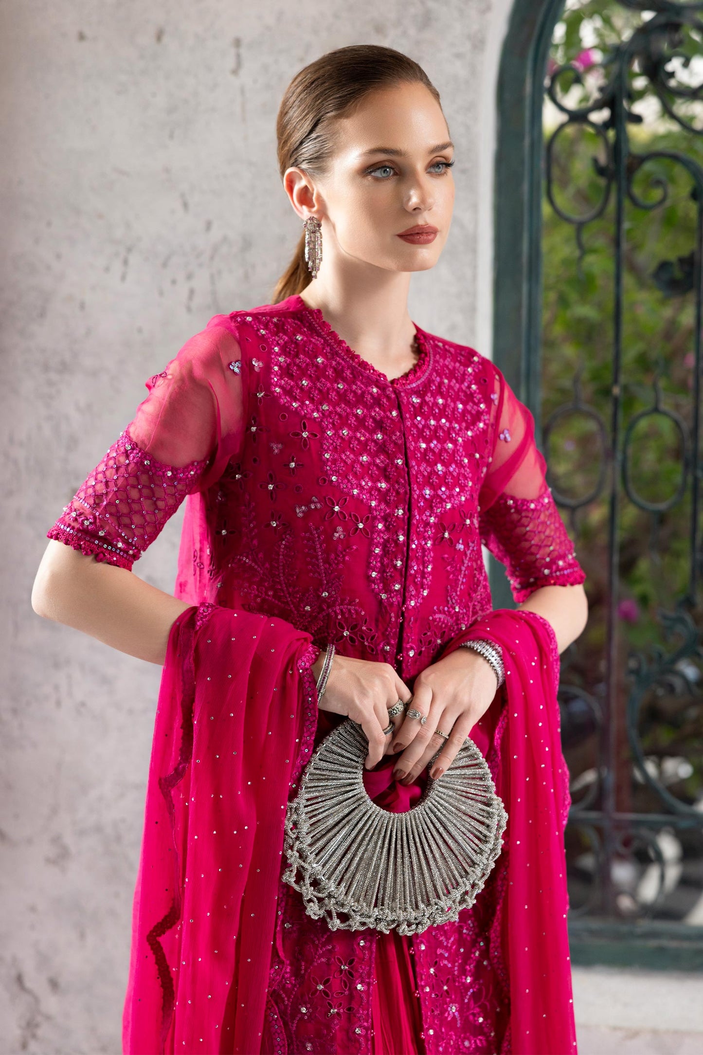 Maria B | Eid Collection 26 | 3 Piece Embroidered Organza Suit
