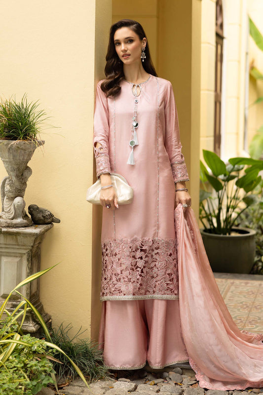 Maria B | Eid Collection 26 | 3 Piece Embroidered Raw Silk Suit