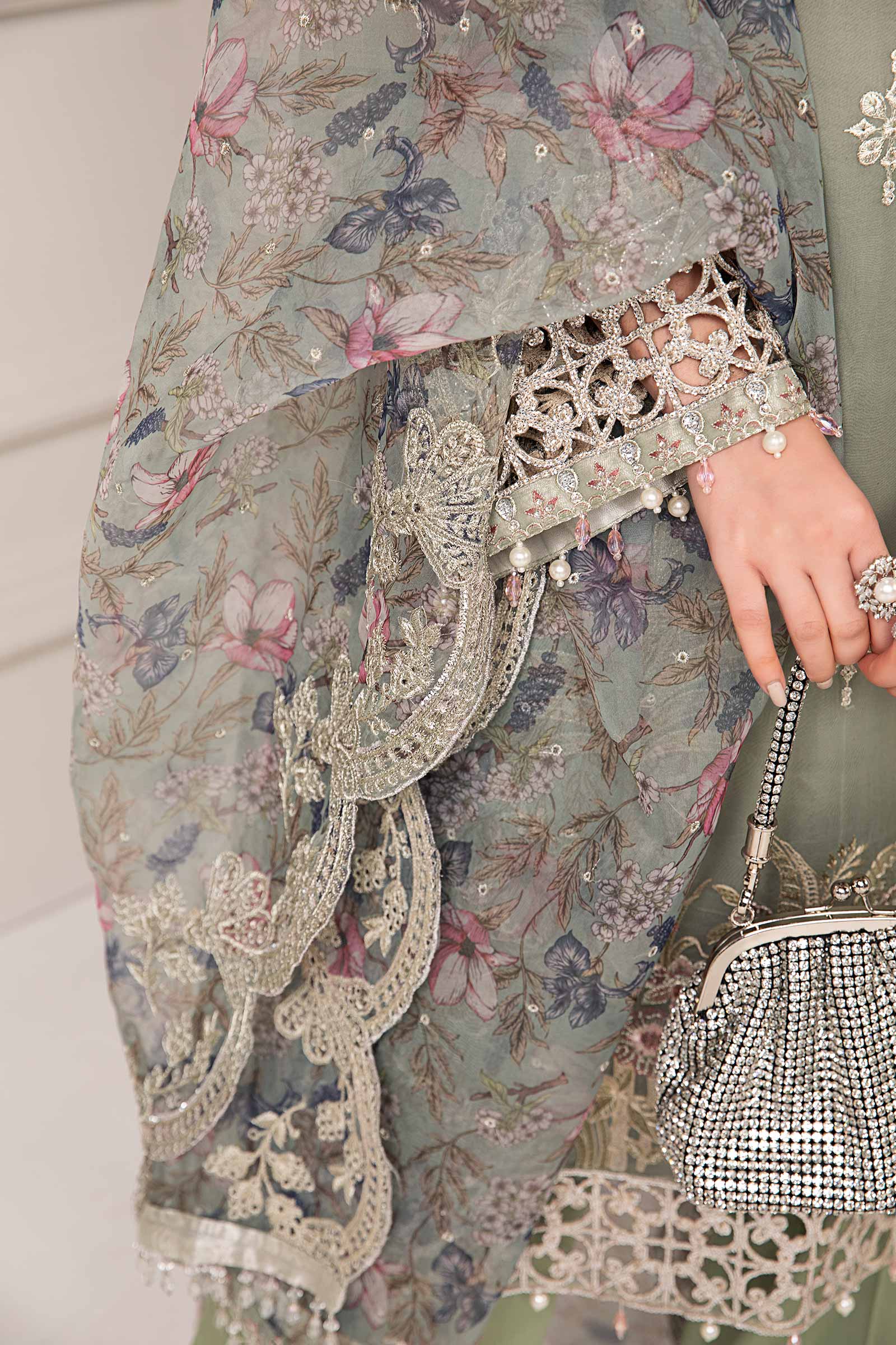 Maria B | Pre Fall Dresses | 3 Piece Embroidered Organza Suit TT