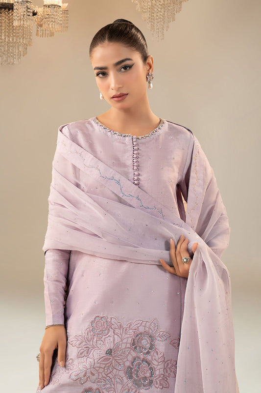 Maria B | Eid Collection 26 | 3 Piece Embellished Raw Silk Suit