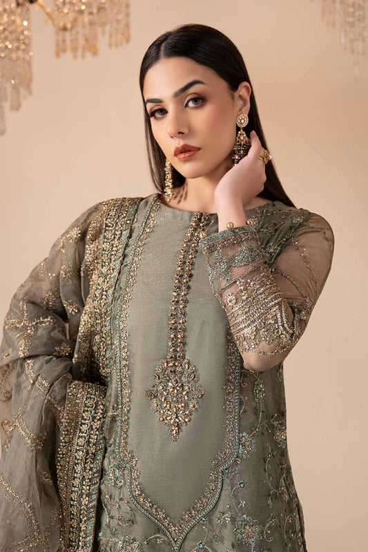 Maria B | Eid Collection 26 | 3 Piece Embroidered Zari Net Suit