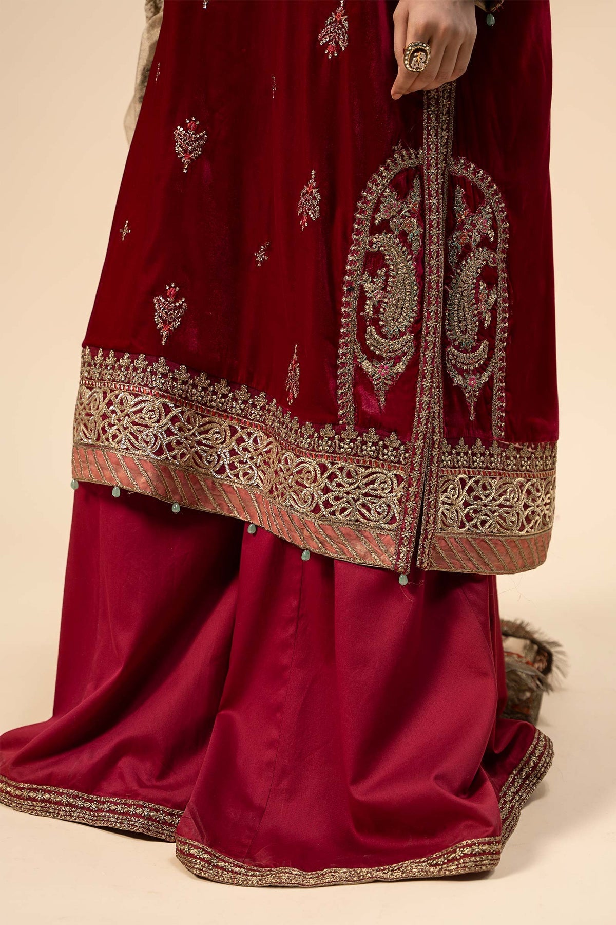 Maria B | Formal Wears | Velvet Suit | SF-W24-29