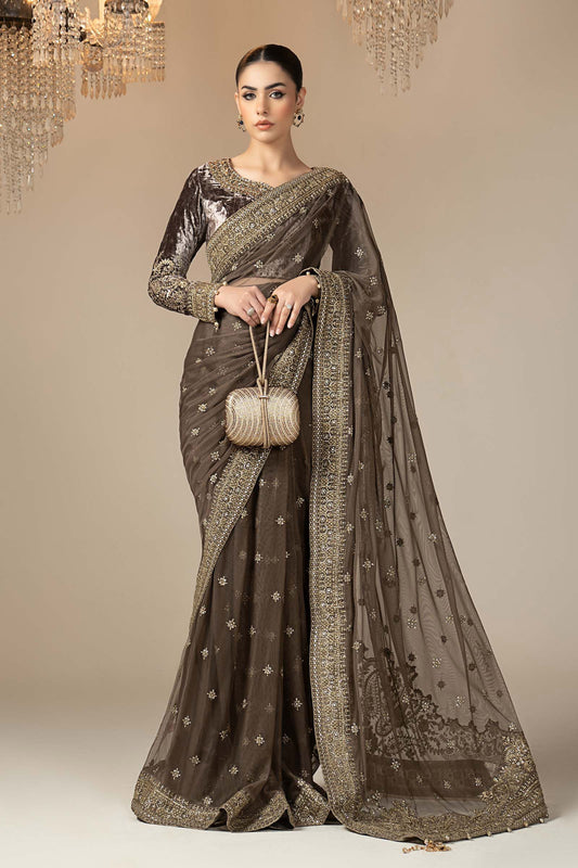 Maria B | Eid Collection 26 | Embroidered Net Saree
