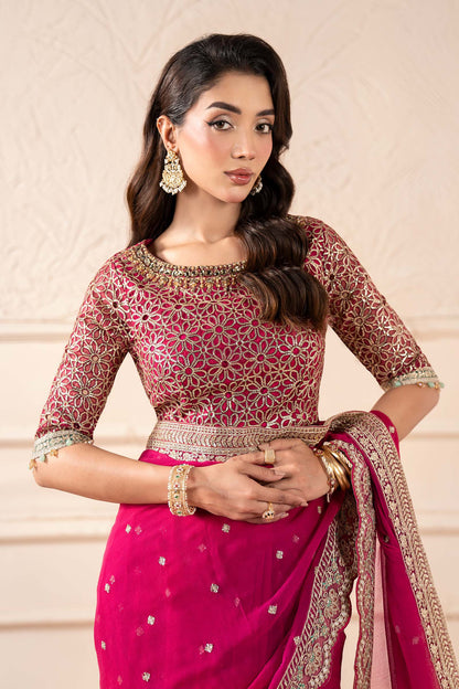 Maria B | Pre Fall Dresses | Embroidered Chiffon Saree ZW