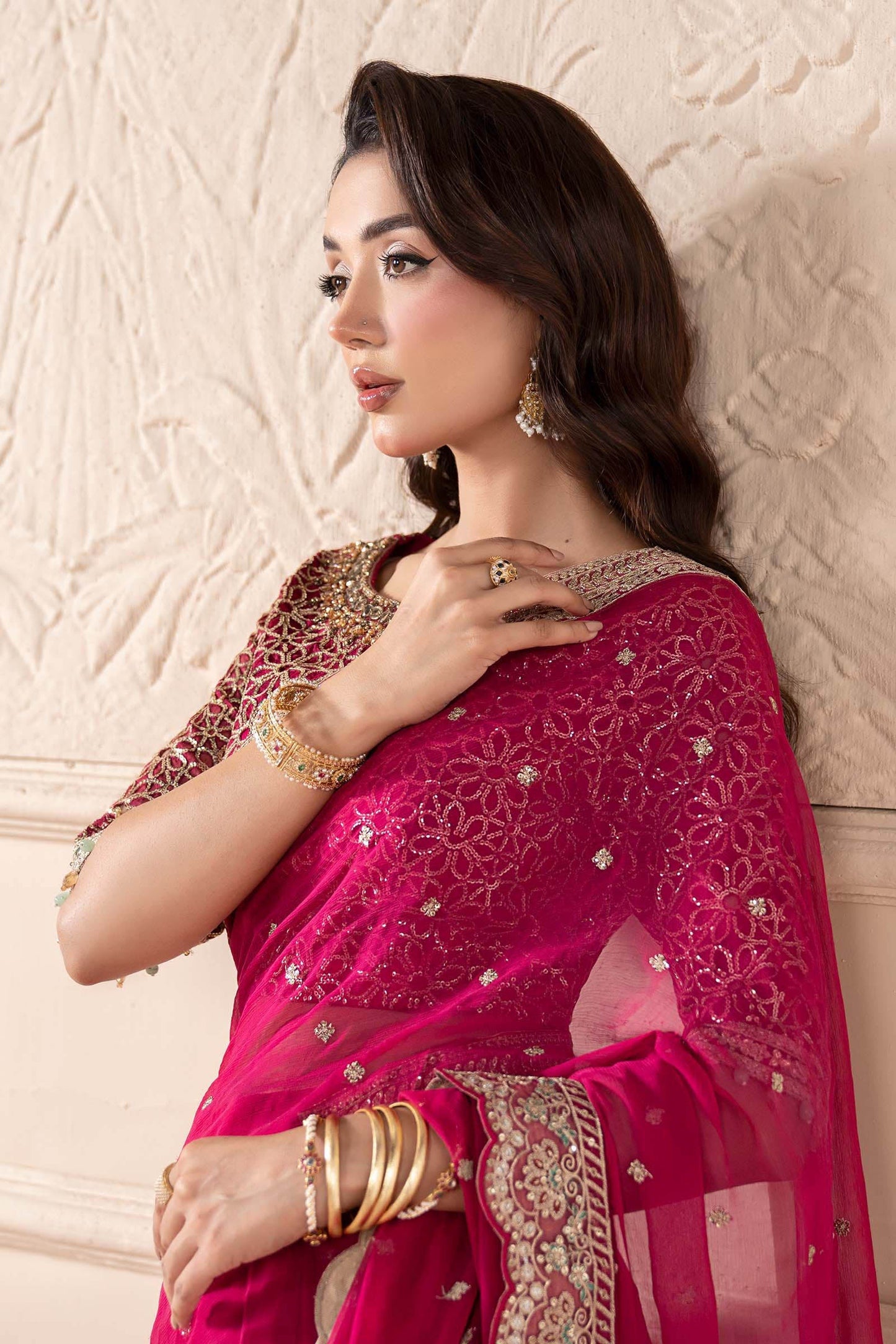 Maria B | Pre Fall Dresses | Embroidered Chiffon Saree ZW