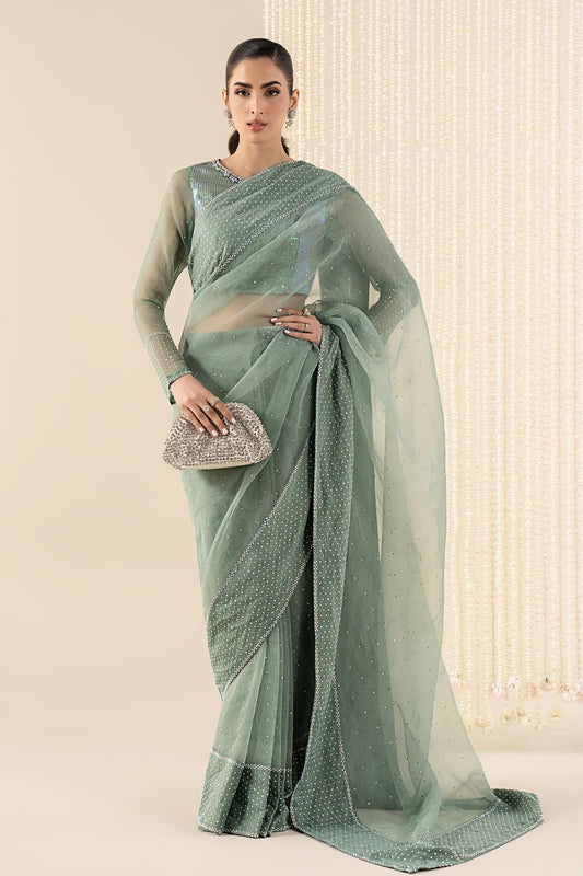 Maria B | Eid Collection 26 | Embellished Organza Saree