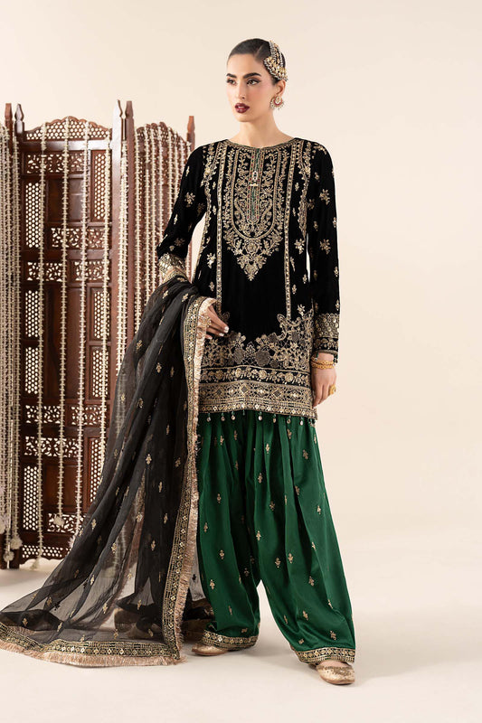 Maria B | Eid Collection 26 | 3 Piece Embroidered Velvet Suit