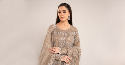 Maria B | Eid Collection Formals 26 | 3 Piece Embroidered Net Suit