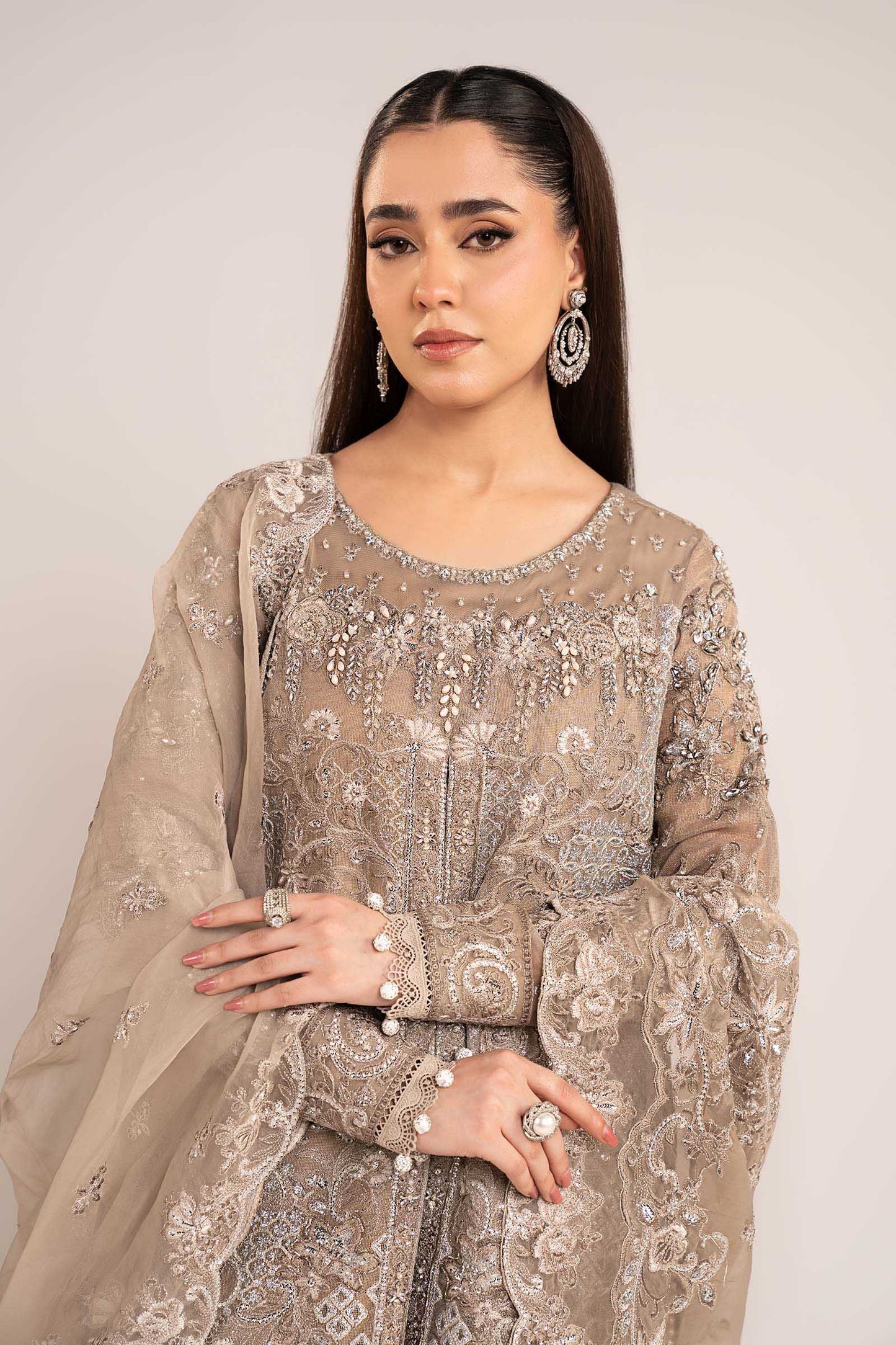 Maria B | Eid Collection 26 | 3 Piece Embroidered Net Suit