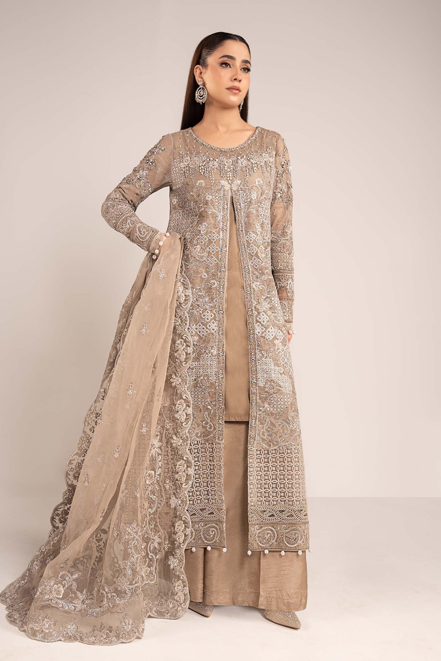 Maria B | Eid Collection 26 | 3 Piece Embroidered Net Suit