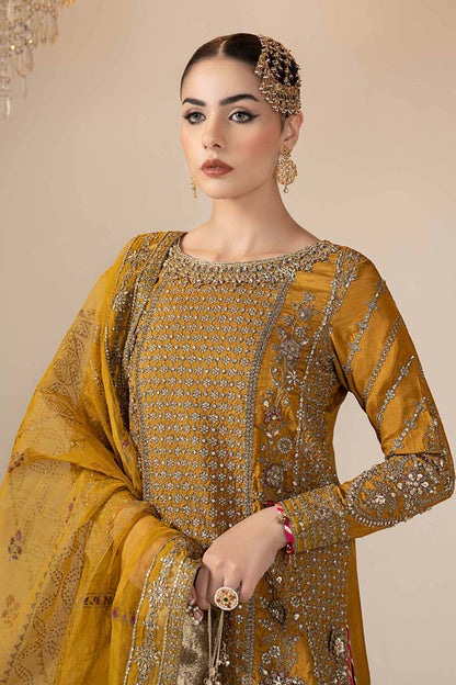 Maria B | Eid Collection 26 | 3 Piece Embroidered Raw Silk Suit