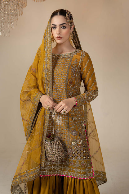 Maria B | Eid Collection 26 | 3 Piece Embroidered Raw Silk Suit