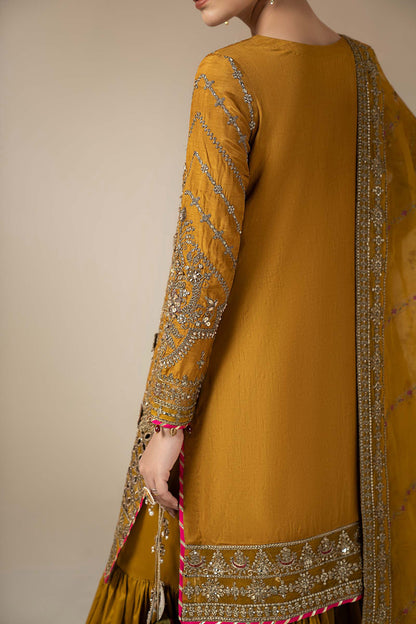 Maria B | Eid Collection 26 | 3 Piece Embroidered Raw Silk Suit