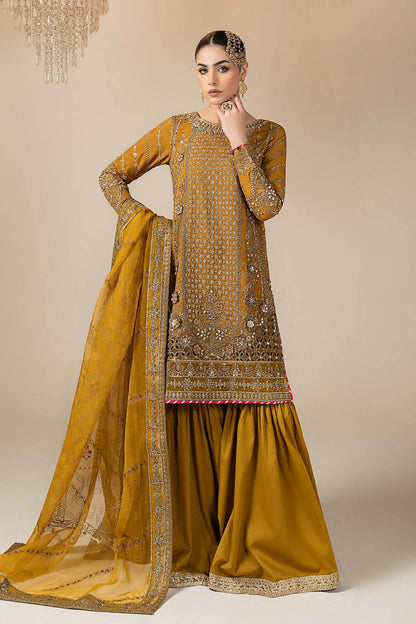 Maria B | Eid Collection 26 | 3 Piece Embroidered Raw Silk Suit