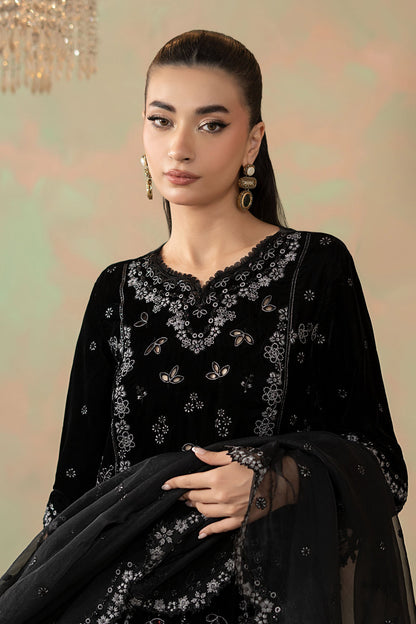 Maria B | Eid Collection 26 | 3 Piece Embroidered Velvet Suit