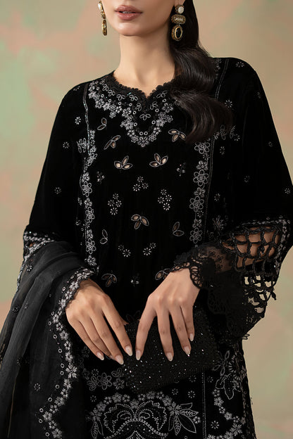 Maria B | Eid Collection 26 | 3 Piece Embroidered Velvet Suit