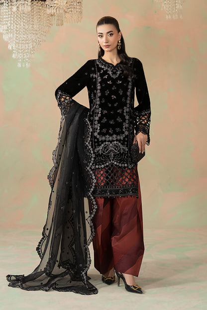 Maria B | Eid Collection 26 | 3 Piece Embroidered Velvet Suit