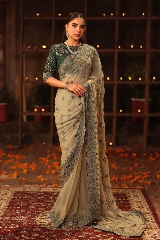 Maria B | Eid Collection 26 | Embroidered Chiffon Saree