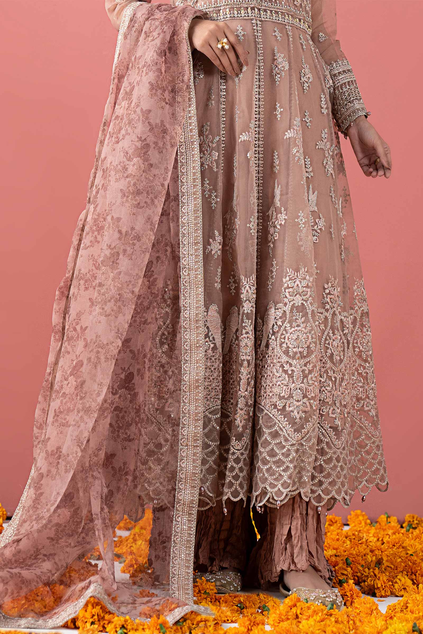 Maria B | Pre Fall 25 | SF-W25-38-Tea Pink