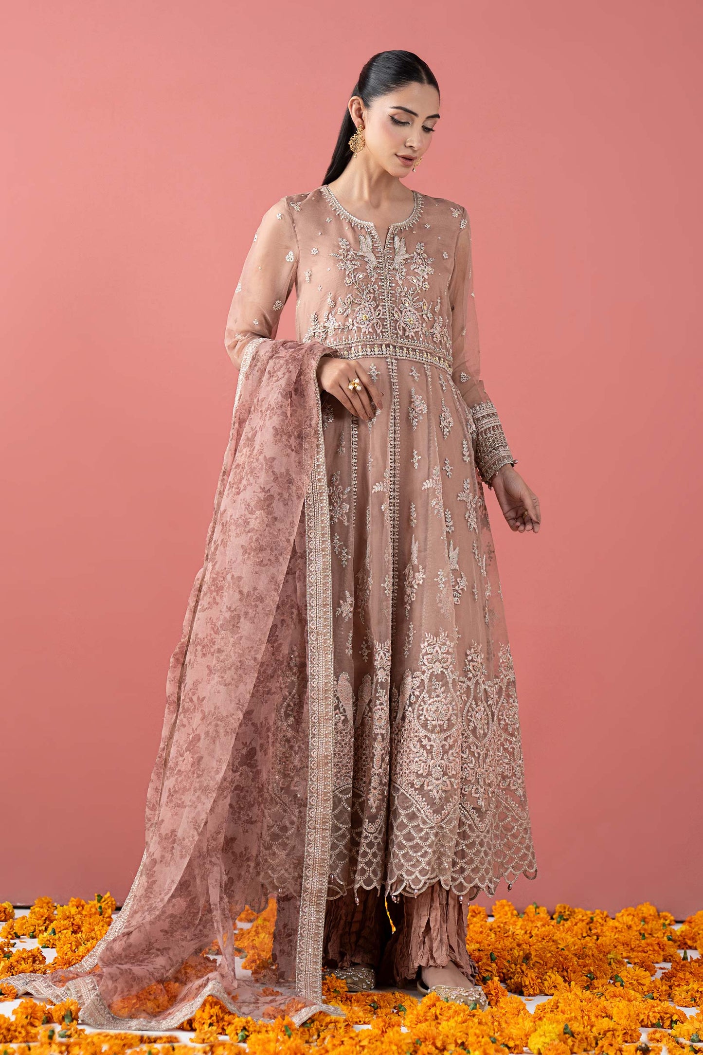 Maria B | Pre Fall 25 | SF-W25-38-Tea Pink