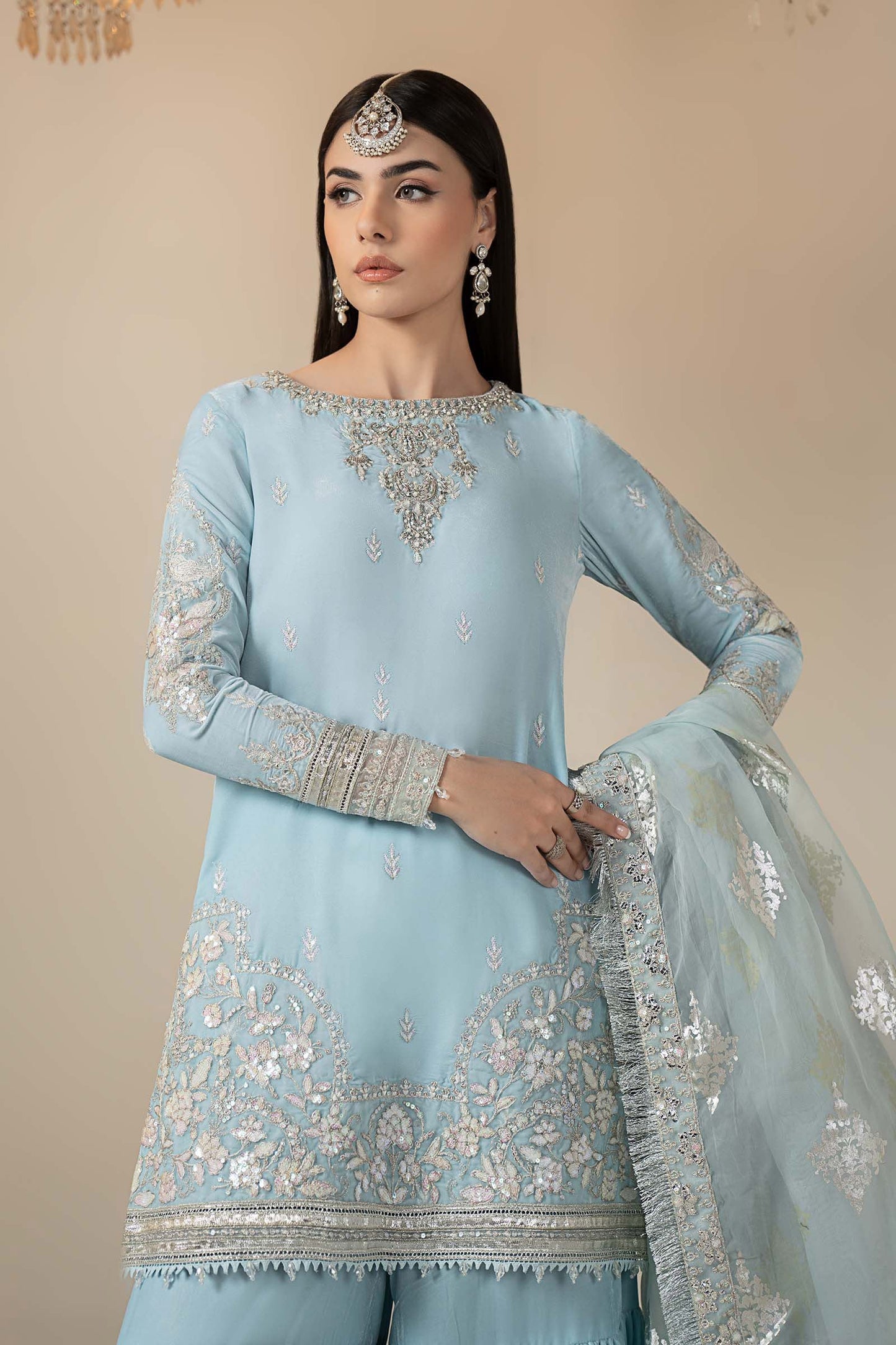Maria B | Eid Collection 26 | 3 Piece Embroidered Velvet Suit