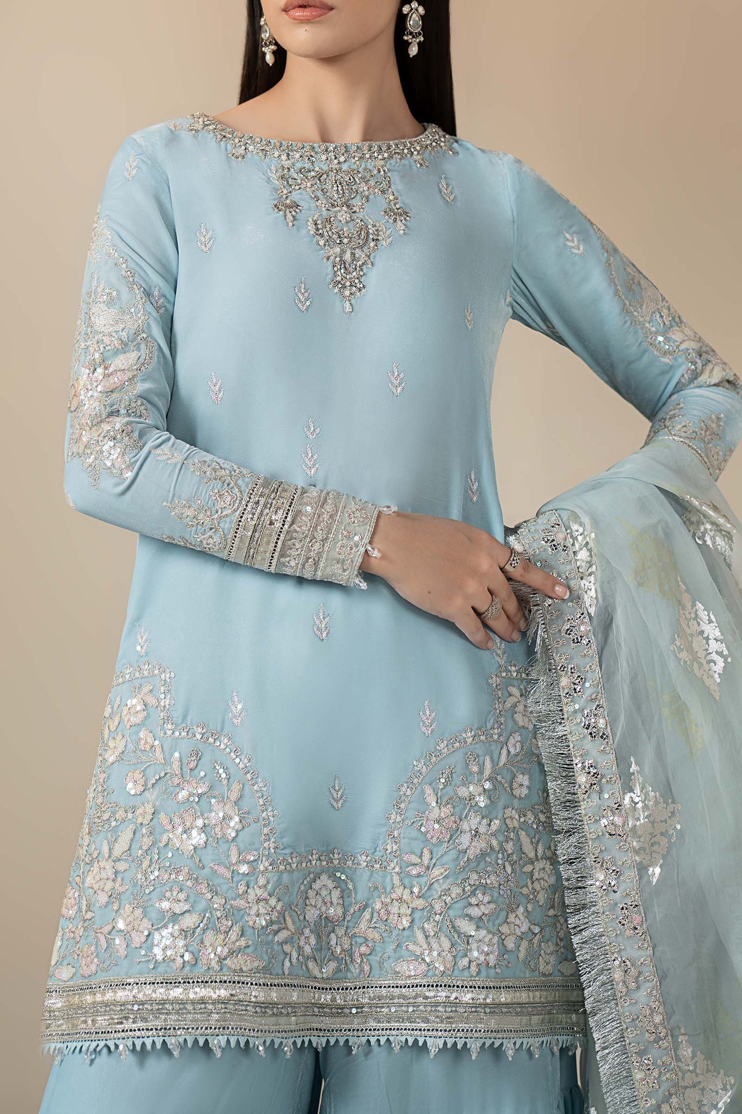 Maria B | Eid Collection 26 | 3 Piece Embroidered Velvet Suit