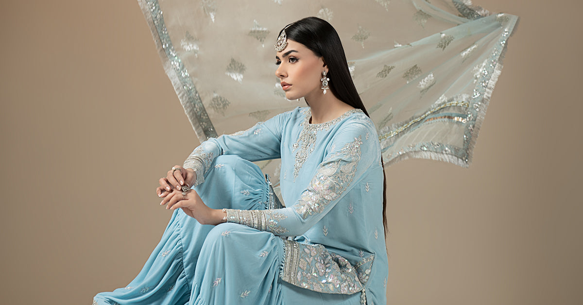 Maria B | Eid Collection 26 | 3 Piece Embroidered Velvet Suit