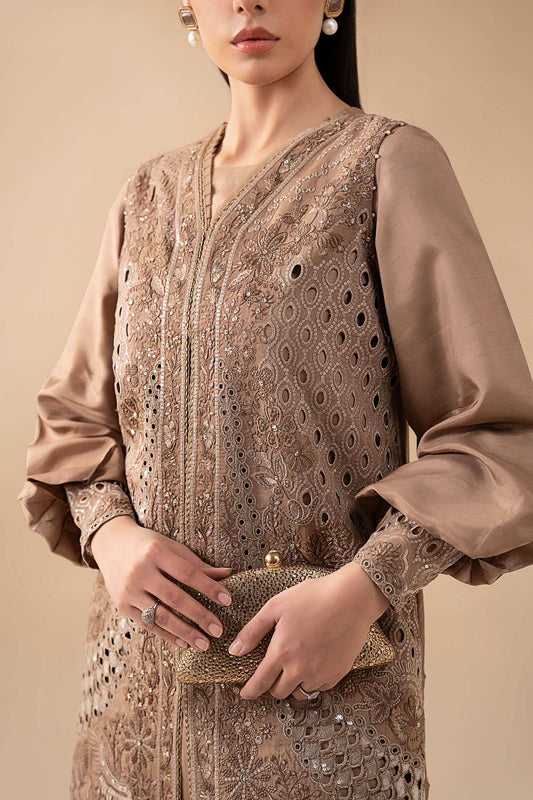 Maria B | Eid Collection 26 | 3 Piece Embroidered Raw Silk Suit