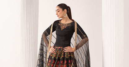 Maria B | Eid Collection 26 | 3 Piece Embroidered Raw Silk Suit