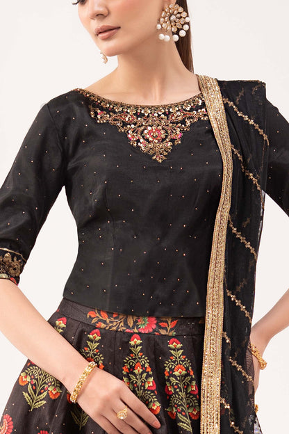 Maria B | Eid Collection 26 | 3 Piece Embroidered Raw Silk Suit
