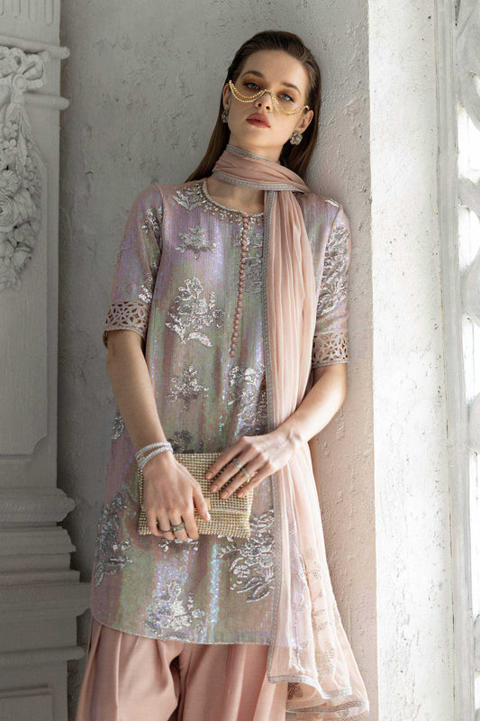 Maria B | Modern Archives | 3 Piece Embroidered Chiffon Suit