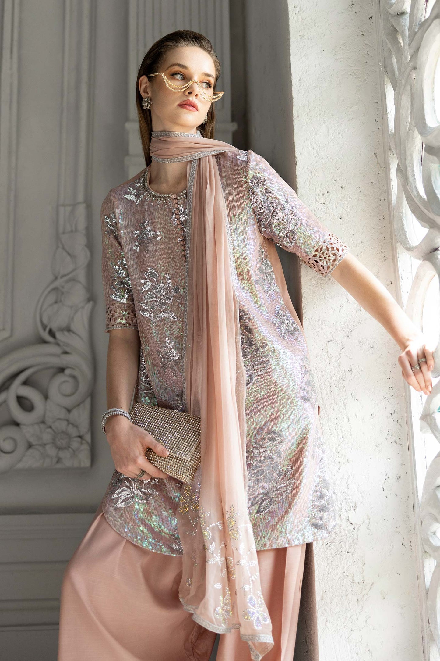 Maria B | Eid Collection 26 | 3 Piece Embroidered Chiffon Suit