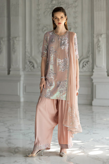 Maria B | Modern Archives | 3 Piece Embroidered Chiffon Suit