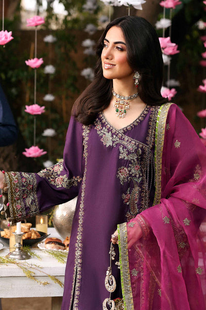 Maria B | Eid Collection 26 | 3 Piece Embroidered Raw Silk Suit