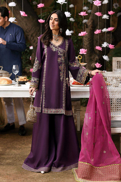 Maria B | Eid Collection 26 | 3 Piece Embroidered Raw Silk Suit